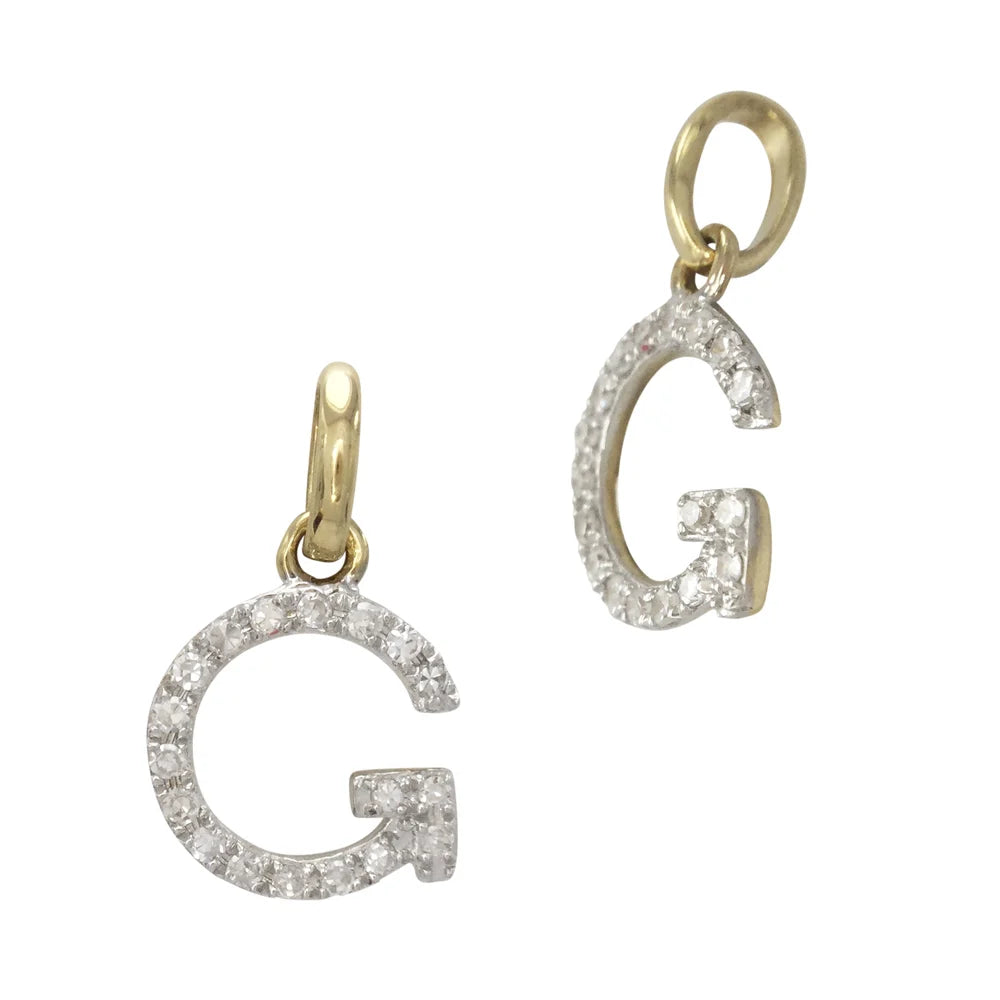 Diamond Letter Charm