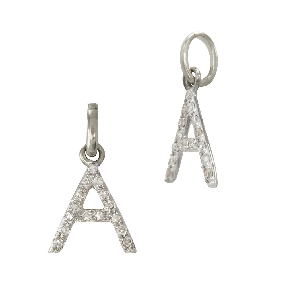 Diamond Letter Charm