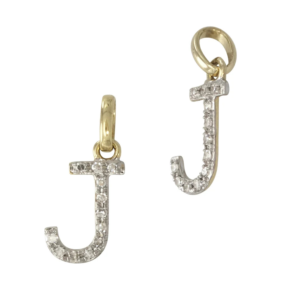Diamond Letter Charm