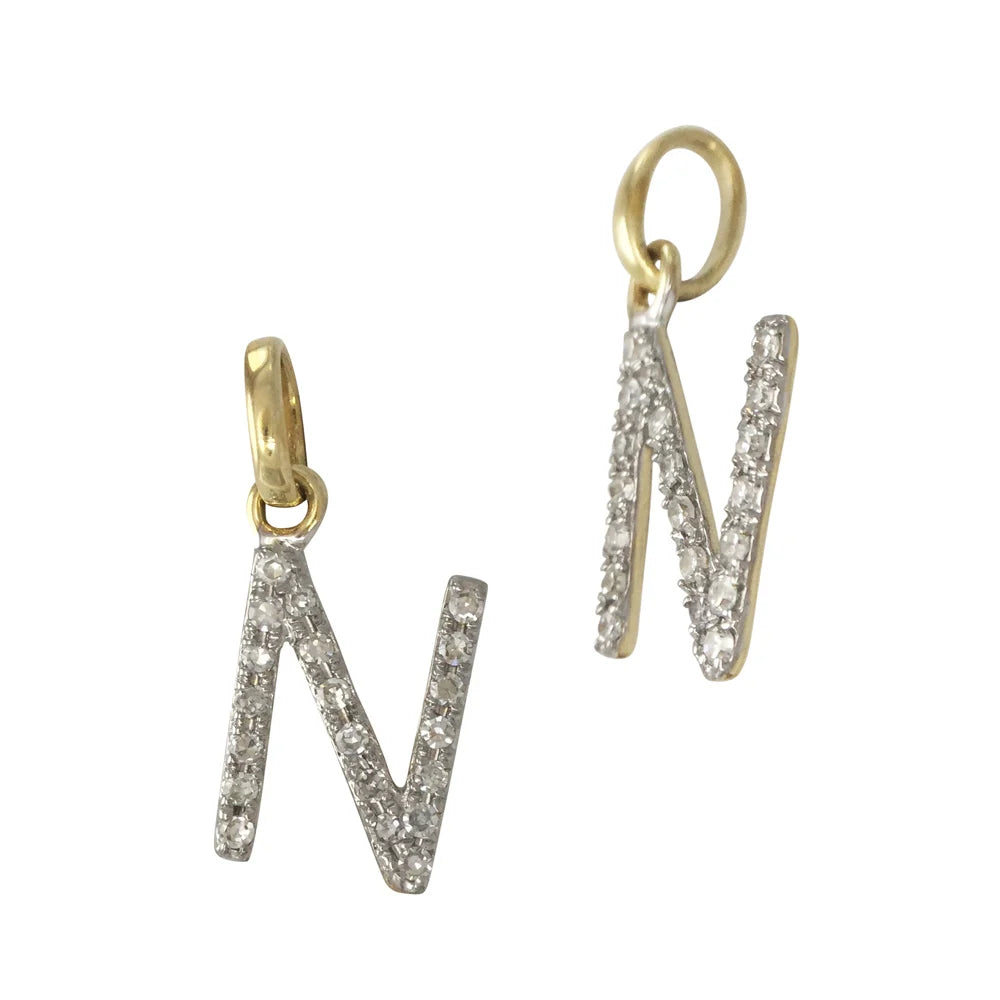 Diamond Letter Charm
