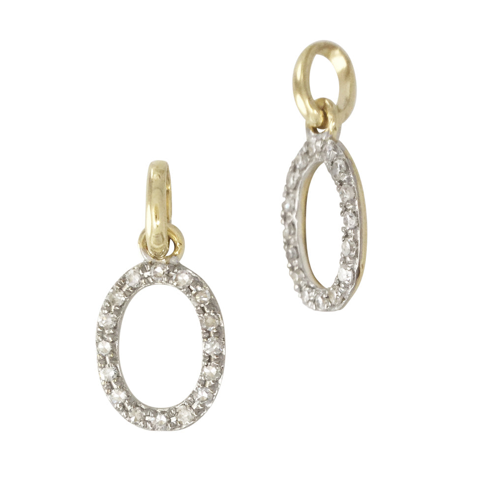 Diamond Letter Charm