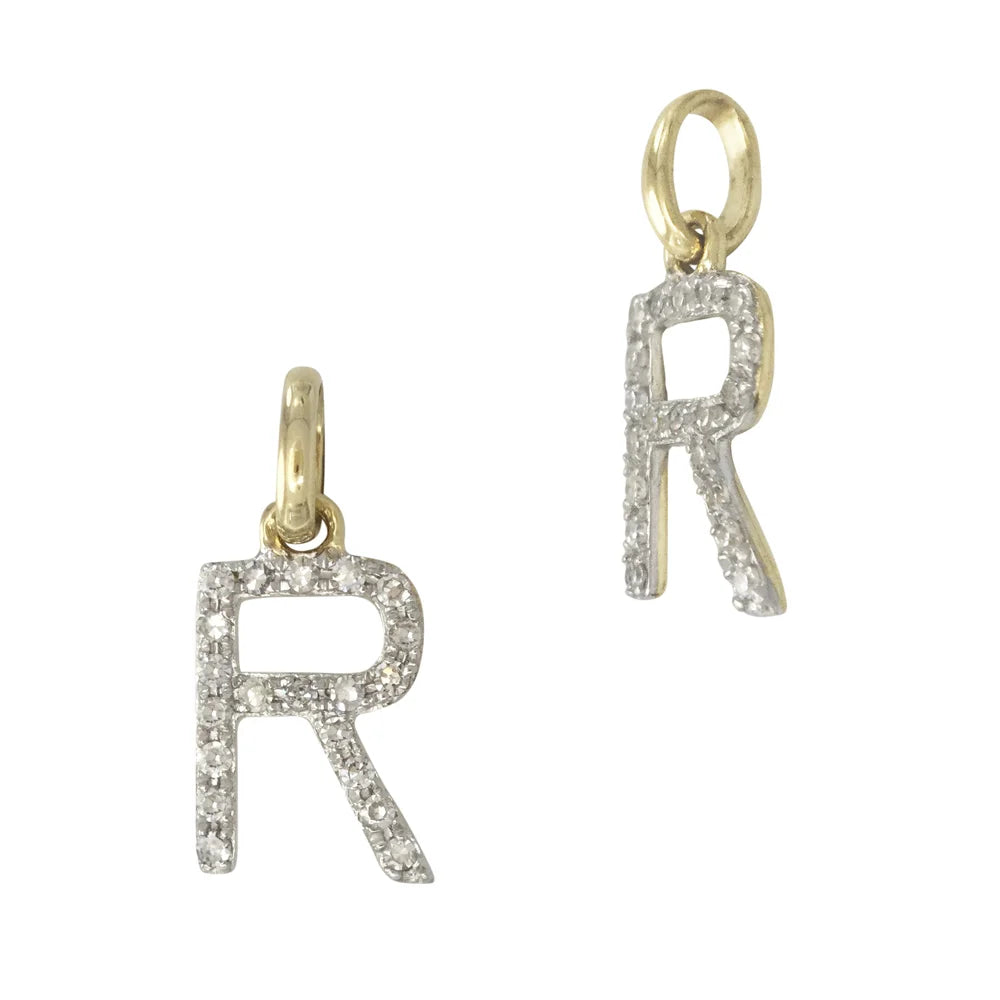 Diamond Letter Charm