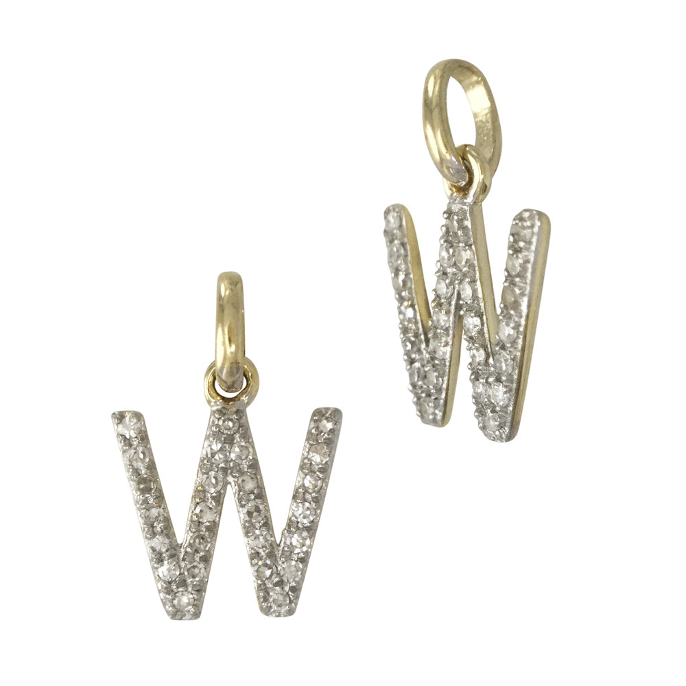 Diamond Letter Charm