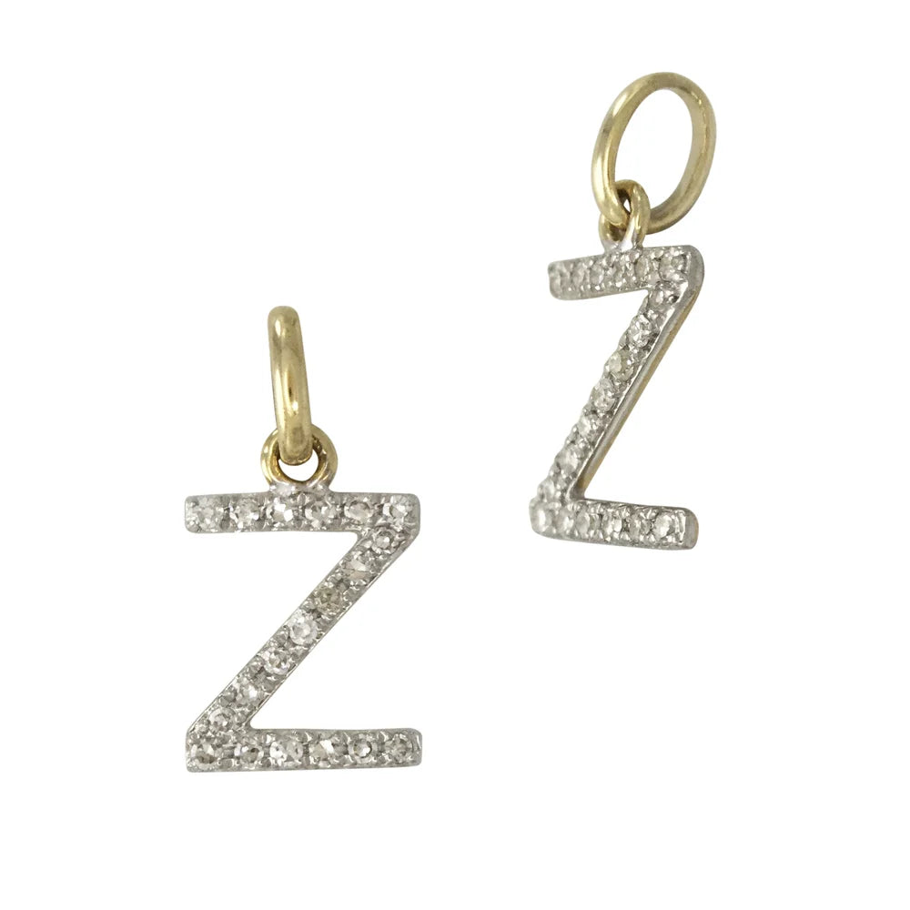 Diamond Letter Charm