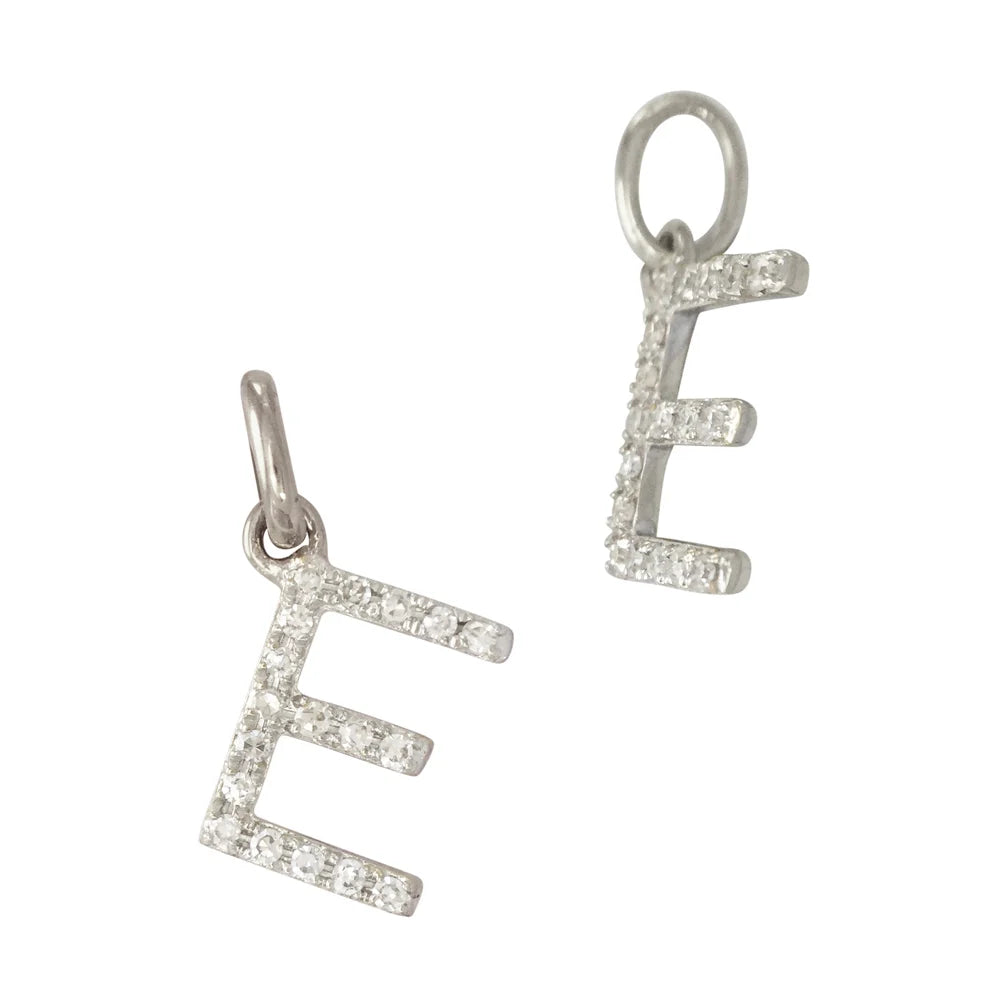 Diamond Letter Charm