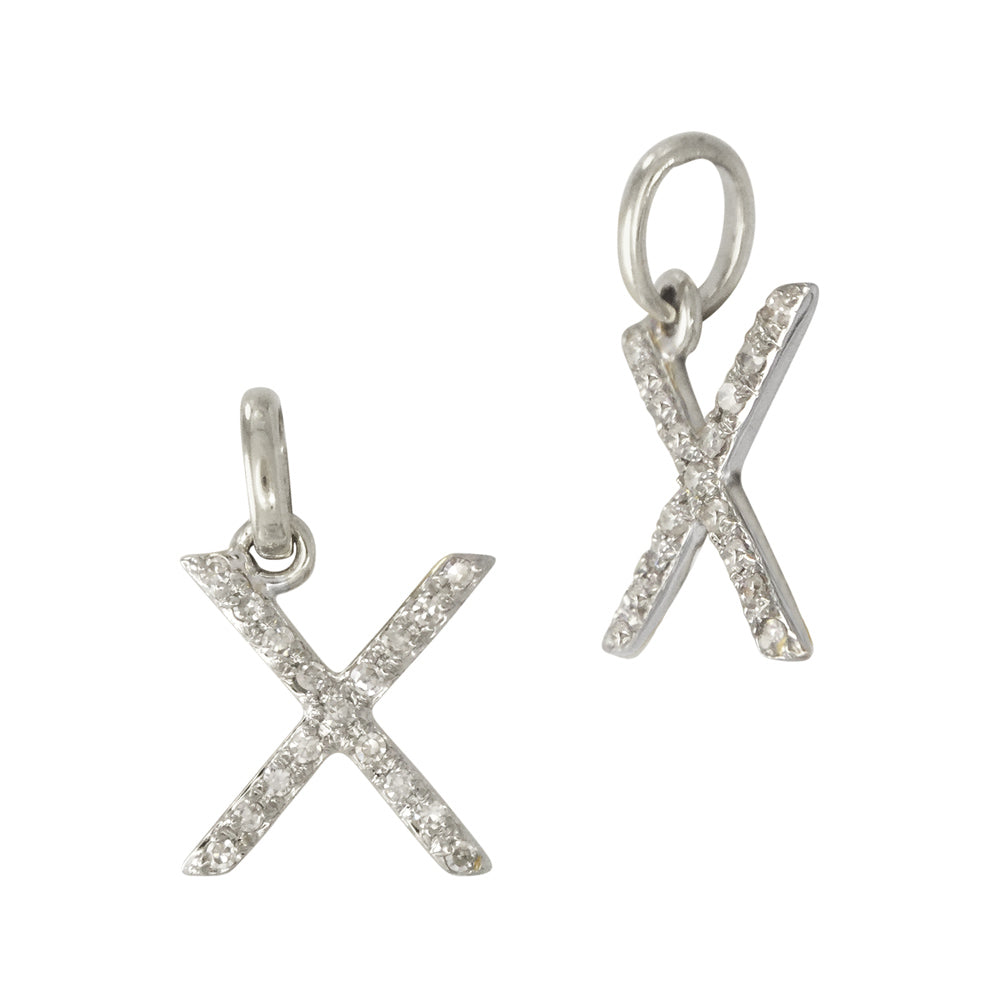 Diamond Letter Charm