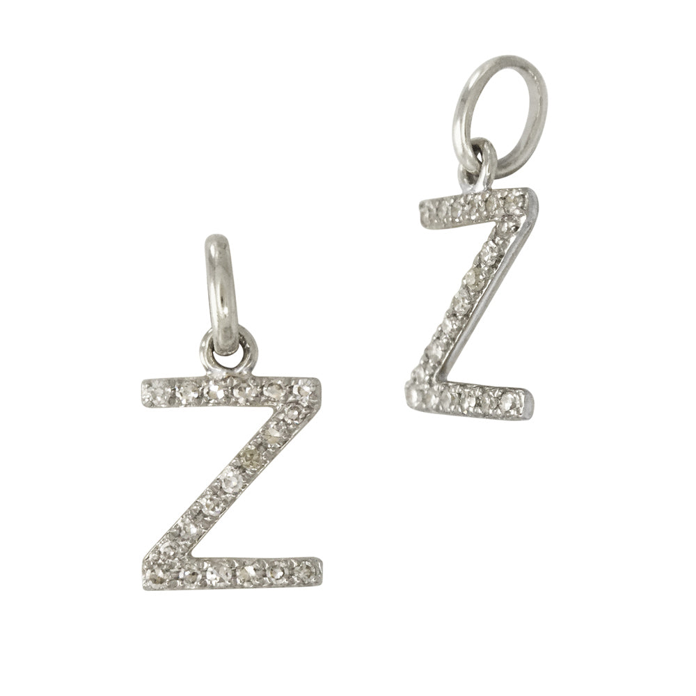 Diamond Letter Charm