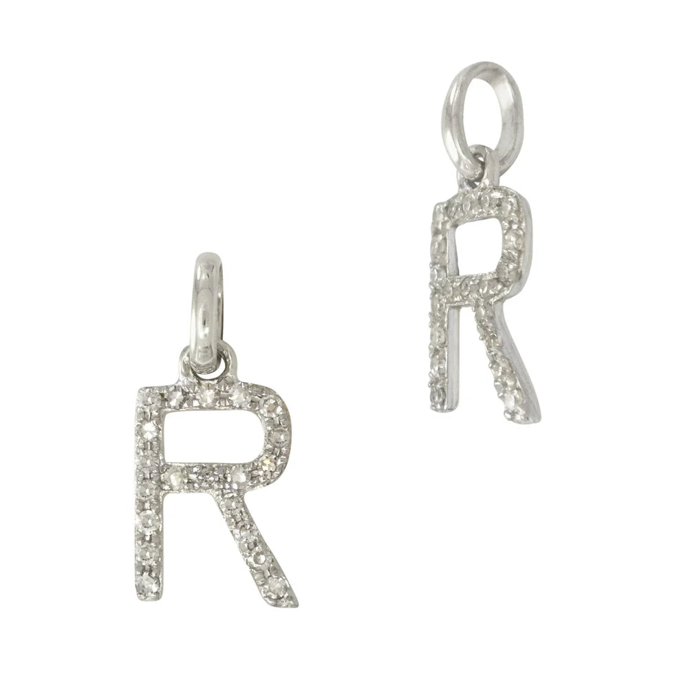 Diamond Letter Charm