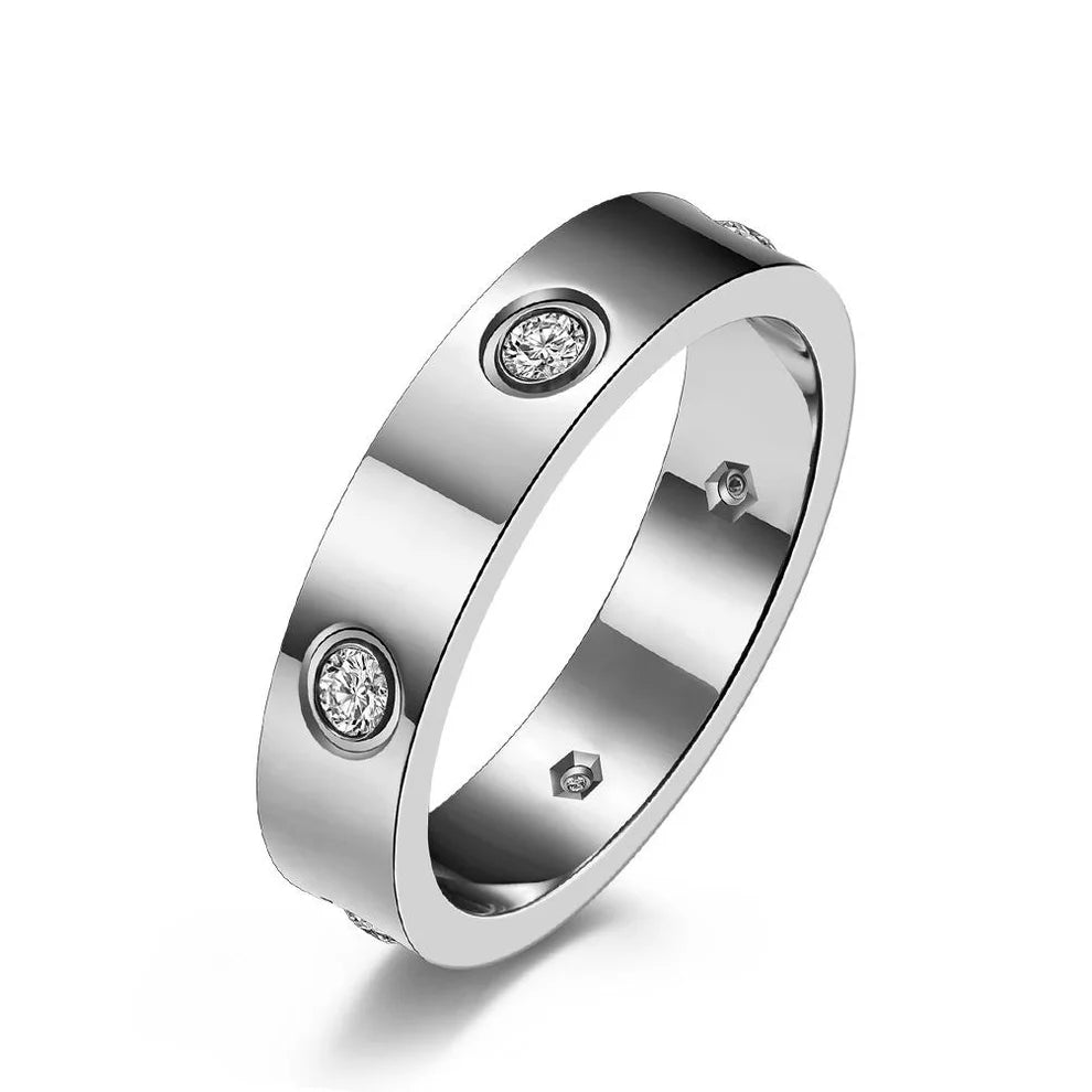 Inlay Diamond Ring