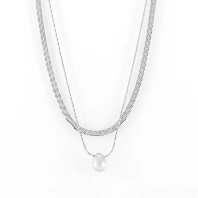 Layered Orb Pendant Necklace