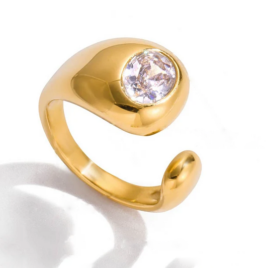 Open Orb Stone Ring
