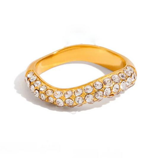 Pavé Curved Ring
