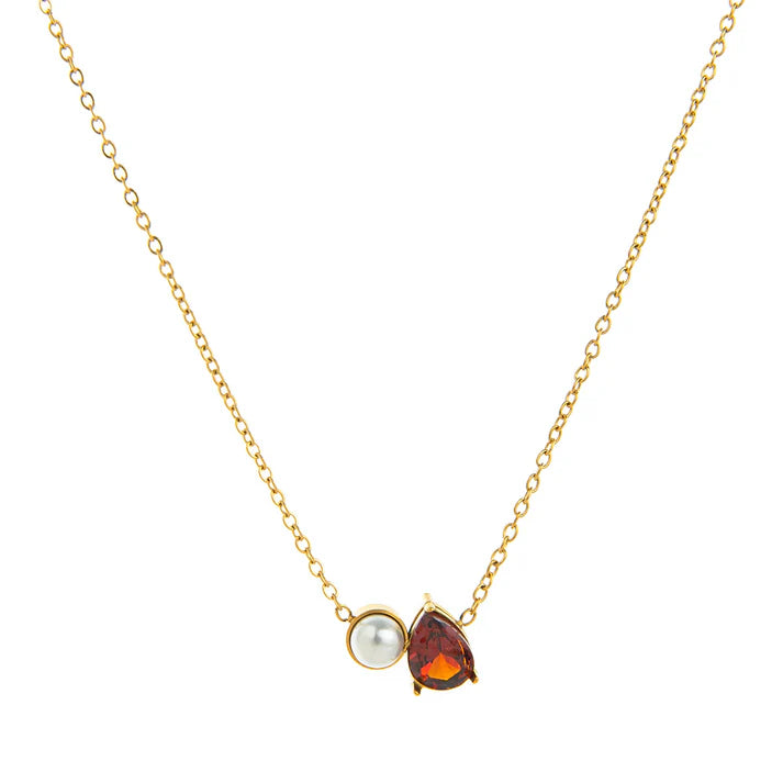 Pearl Birthstone Necklace