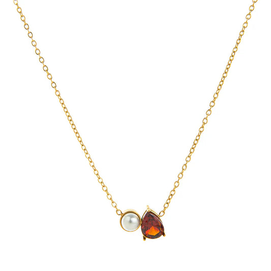 Pearl Birthstone Necklace