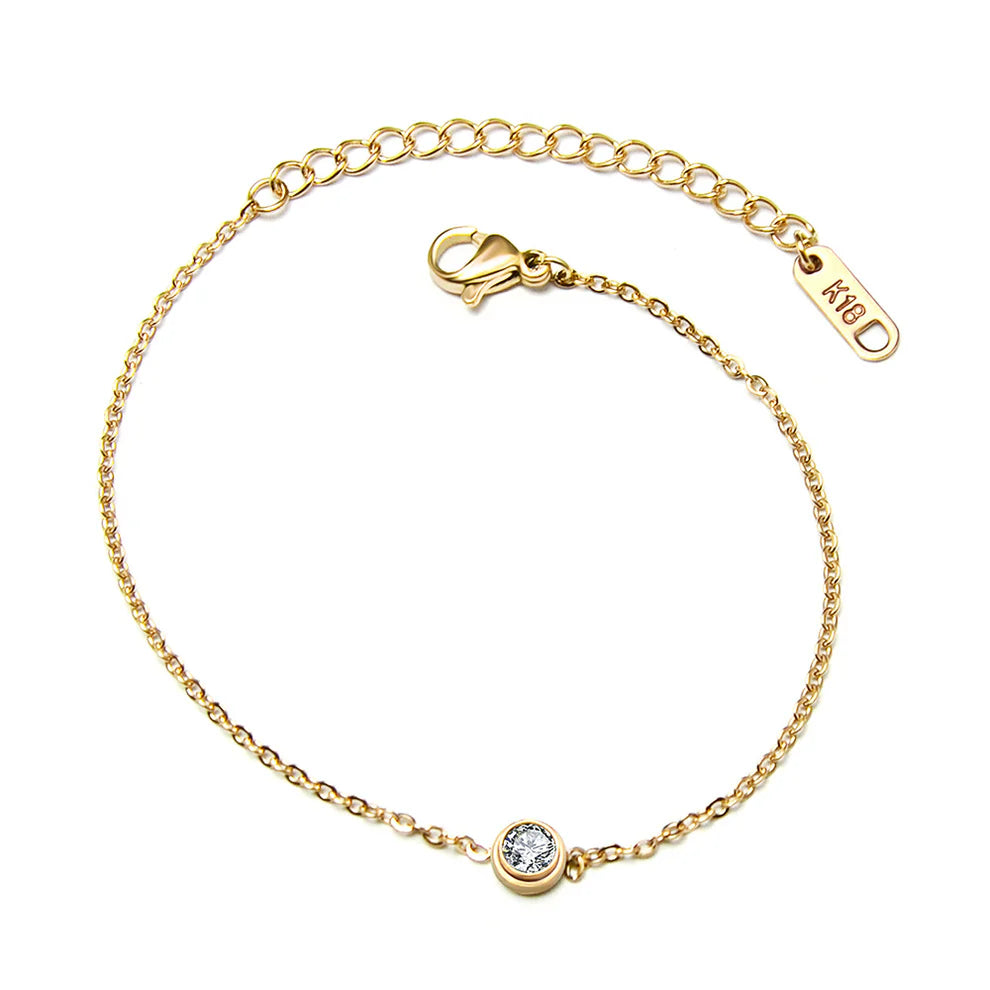 Single CZ Bracelet