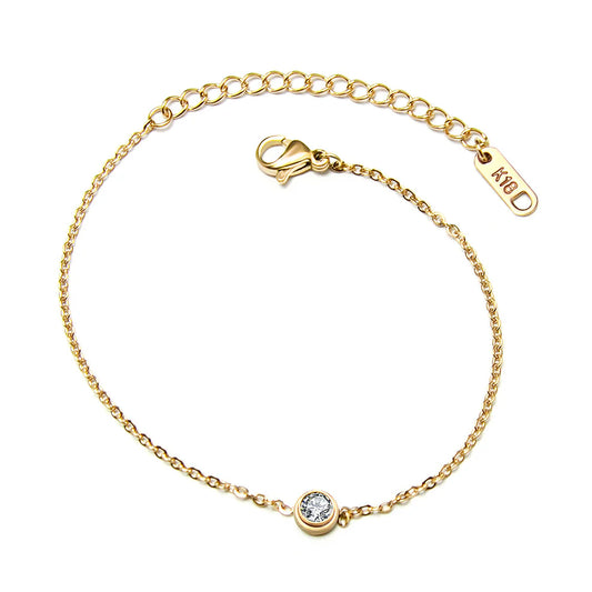Single CZ Bracelet