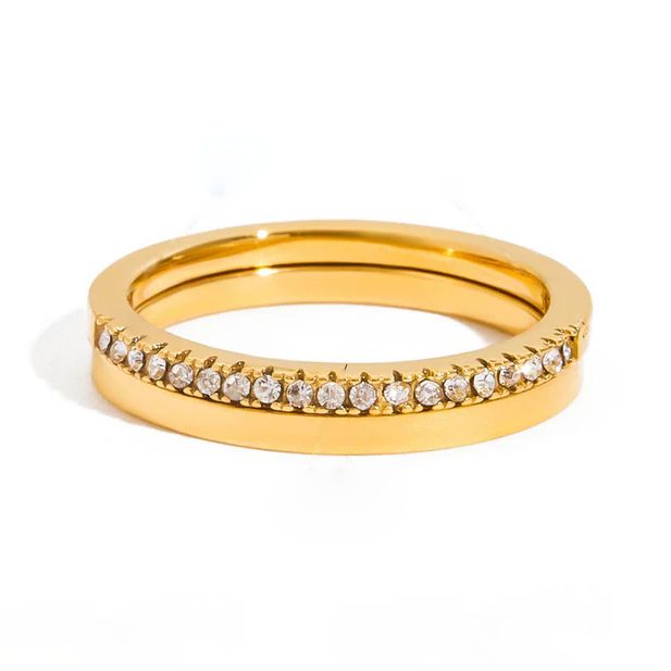 Thin CZ Band Set