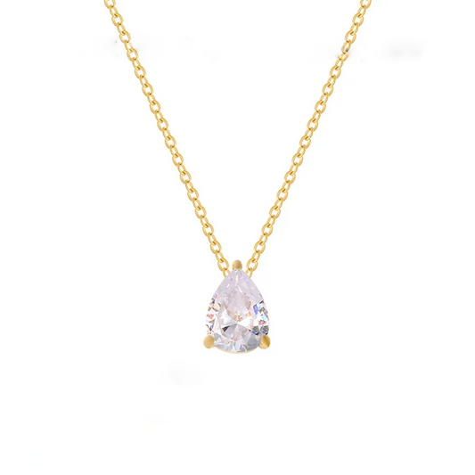 Threaded Teardrop Necklace