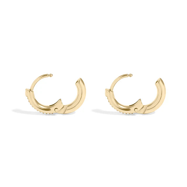Tiny CZ Huggie Hoops