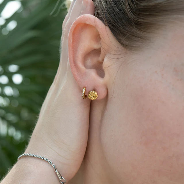 Tiny CZ Huggie Hoops
