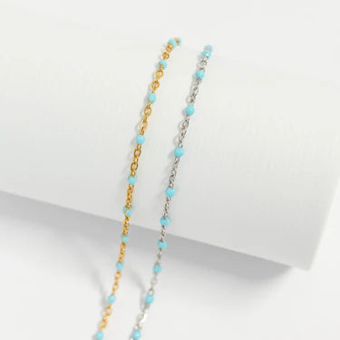 Enamel Beaded Chain Bracelet