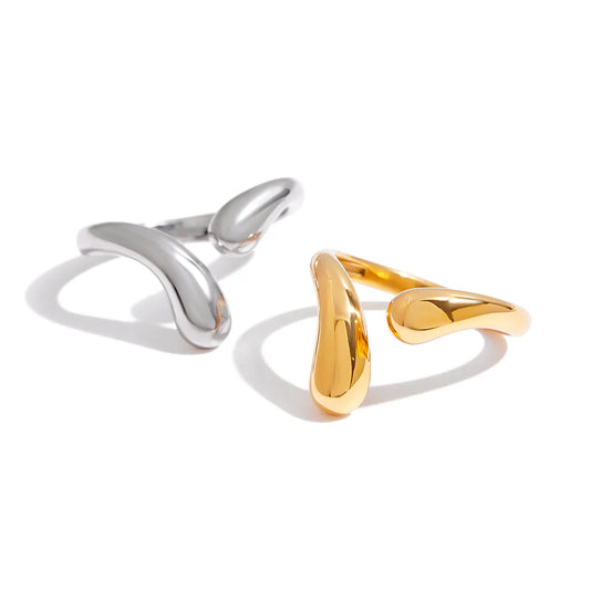 Water Drop Open Ring