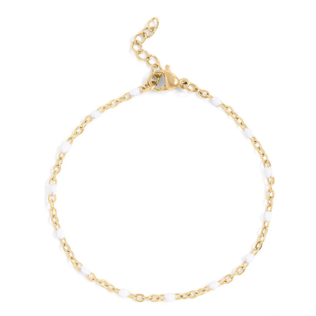 Enamel Beaded Chain Bracelet