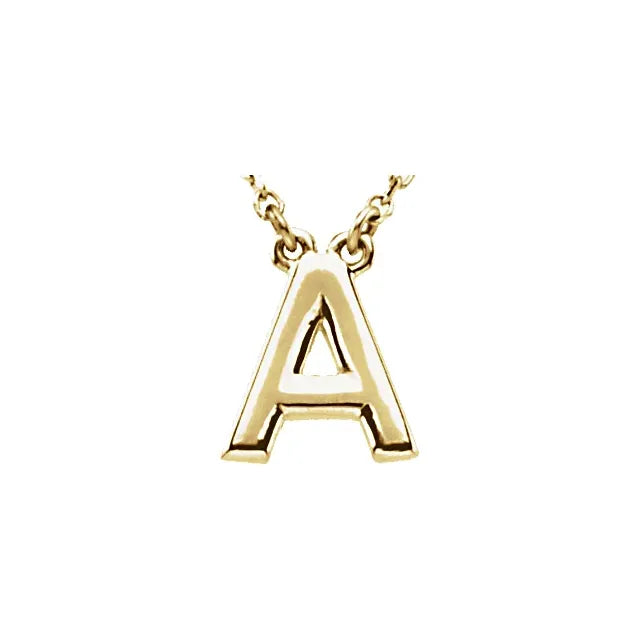 Block Letter Necklace