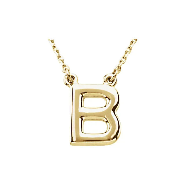 Block Letter Necklace