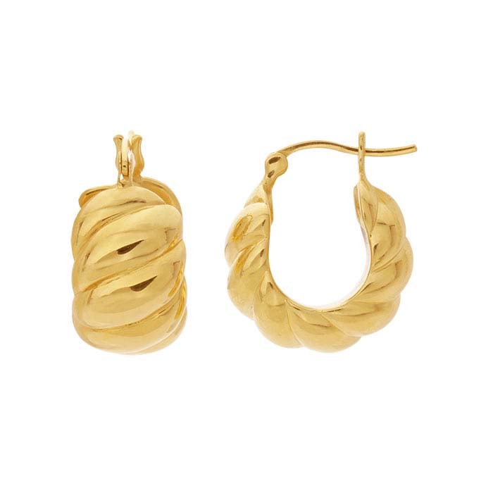 Croissant Hoop Earrings