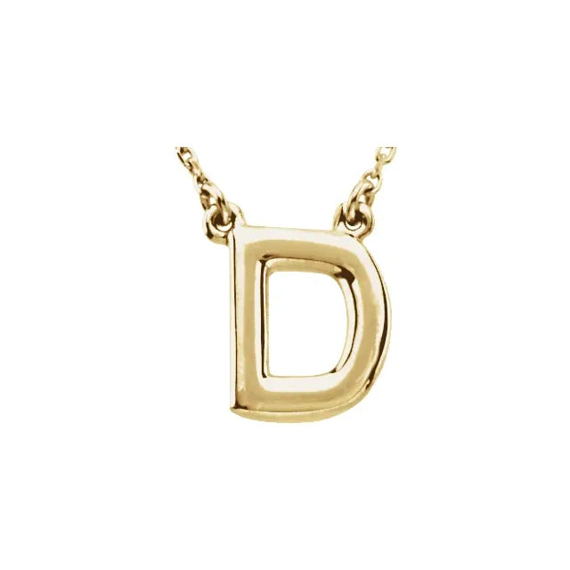 Block Letter Necklace