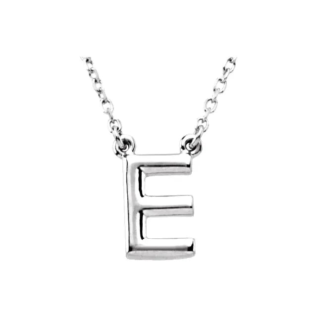 Block Letter Necklace