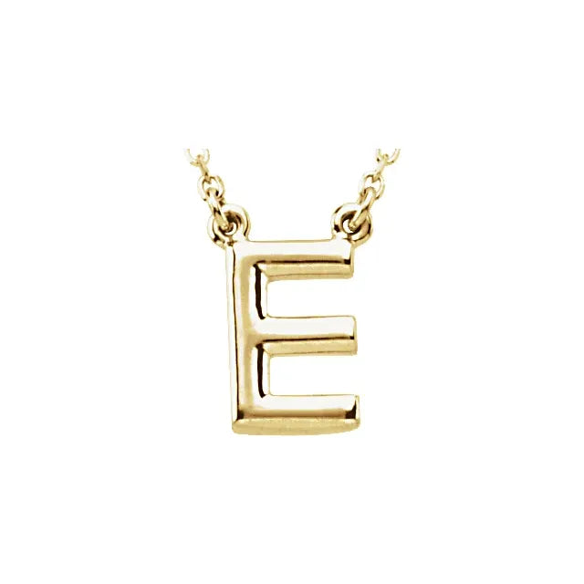 Block Letter Necklace