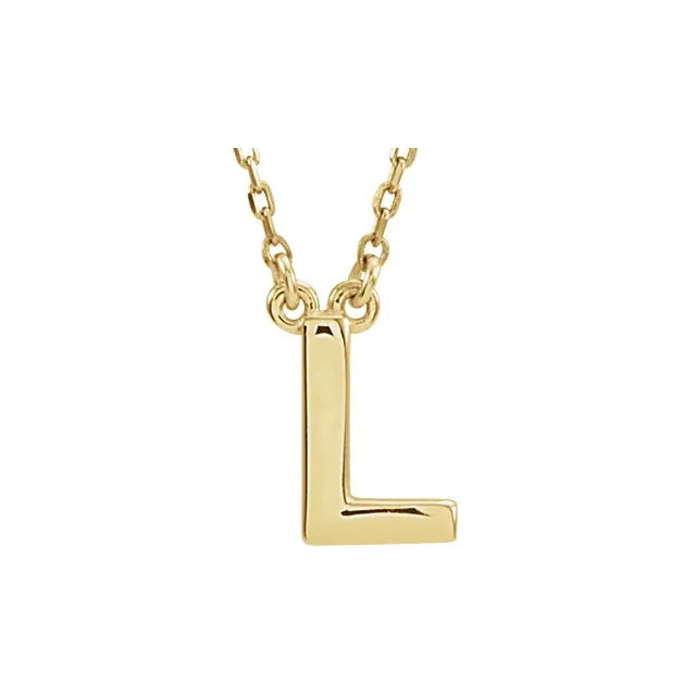 Block Letter Necklace