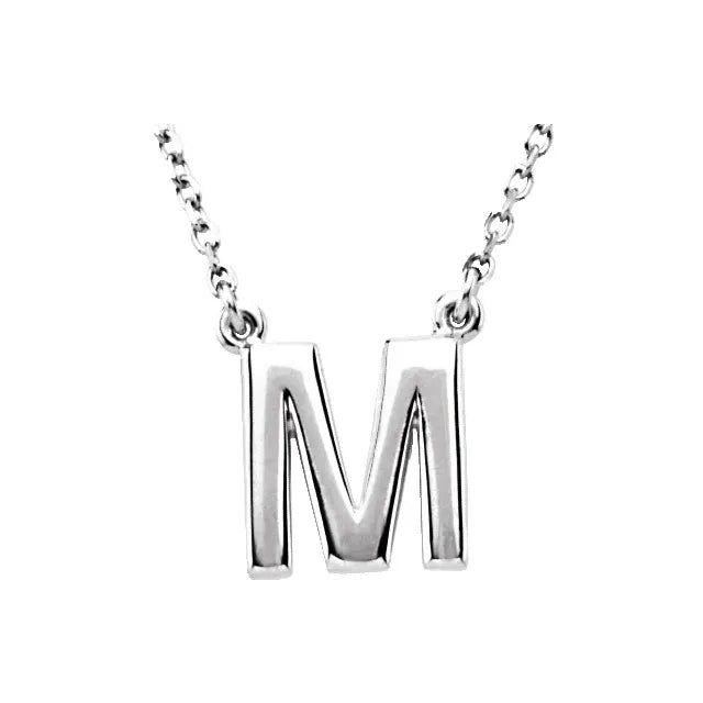 Block Letter Necklace