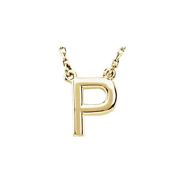 Block Letter Necklace