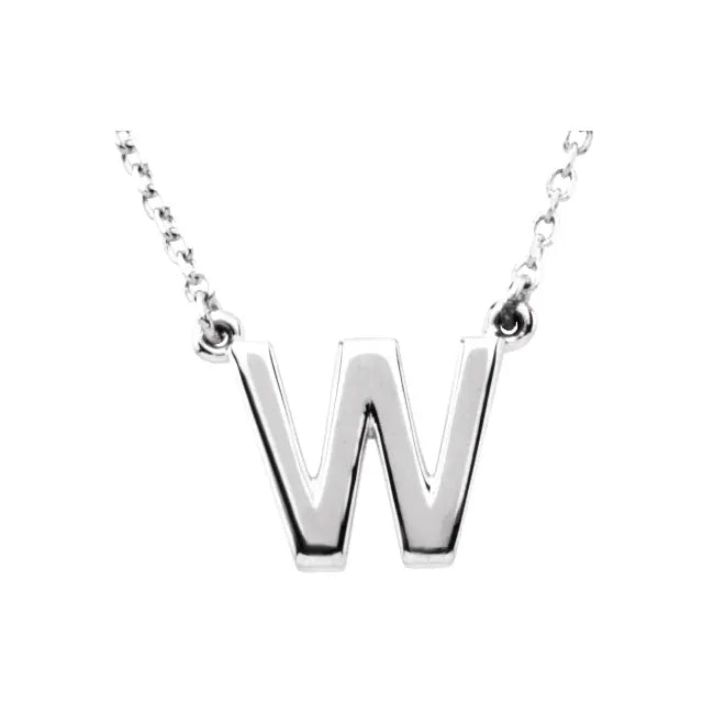 Block Letter Necklace