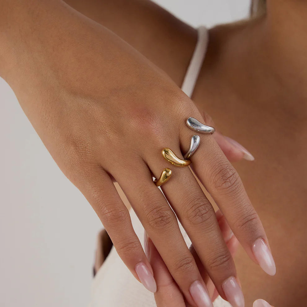 Water Drop Open Ring
